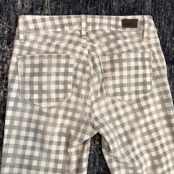 HP! Paige Verdugo Ankle Skinny Jeans Gingham Gray Women’s Size 26 - Picture 9 of 14